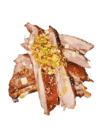 Far east cowboys authentic hohhot traditional Grilled lamb chops Mongolian style with fried garlic