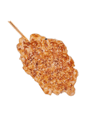 Far east cowboys grilled chicken steak skewer with sesame and house garlic sauce.